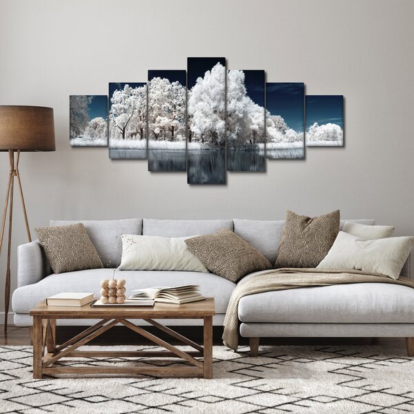 Obraz - Sněhobílé stromy (210x100 cm)