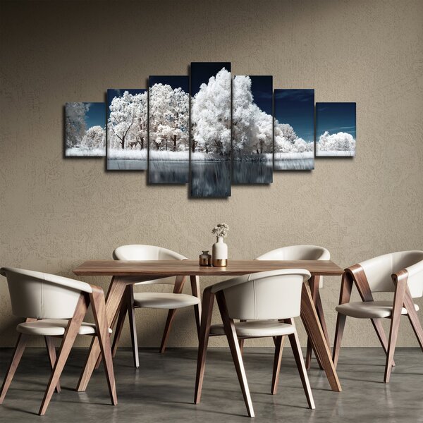 Obraz - Sněhobílé stromy (210x100 cm)
