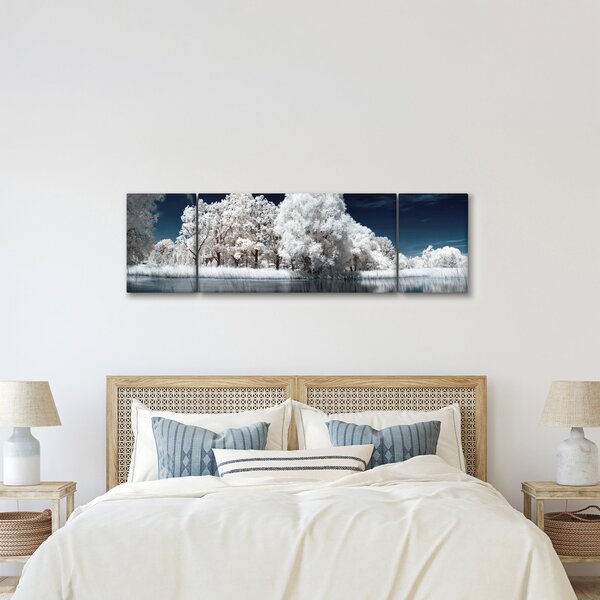 Obraz - Sněhobílé stromy (170x50 cm)