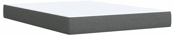 Box spring postel s matrací tmavě šedý 140 x 190 cm textil 3290491