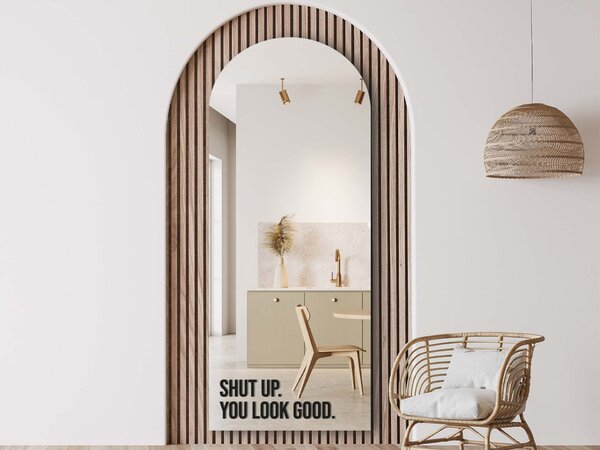 Samolepka na zrcadlo S15 – Shut up. You look good