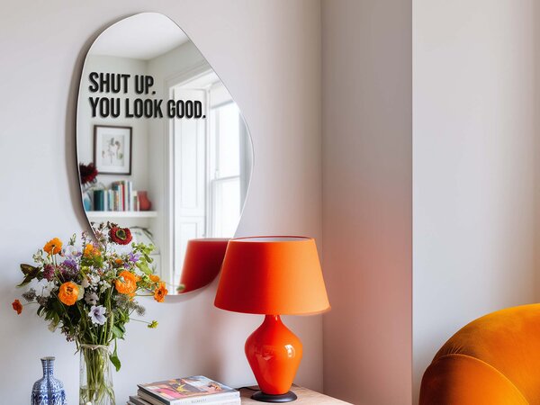 Samolepka na zrcadlo S15 – Shut up. You look good
