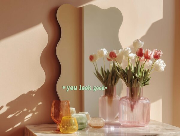 Samolepka na zrcadlo S12 – You look good