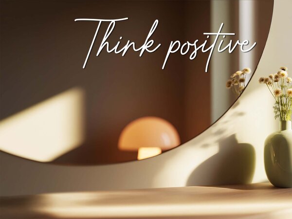 Samolepka na zrcadlo S16 – Think positive