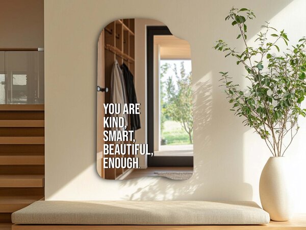 Samolepka na zrcadlo S23 – You are kind, smart, beautiful, enough