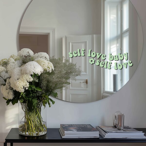 Samolepka na zrcadlo S25 – Self love baby