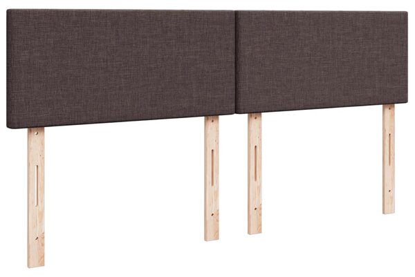 Box spring postel s matrací tmavě hnědá 180x200 cm textil 3285963