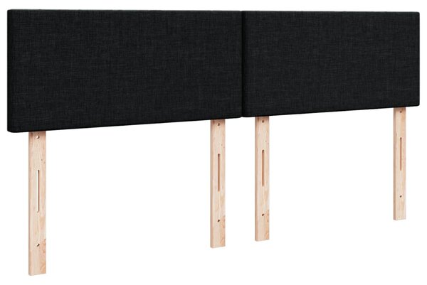 Box spring postel s matrací černá 180x200 cm textil 3285962