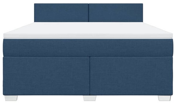 Box spring postel s matrací modrá 180x200 cm textil 3285966