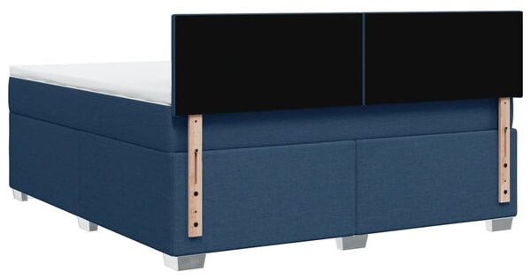 Box spring postel s matrací modrá 180x200 cm textil 3285966