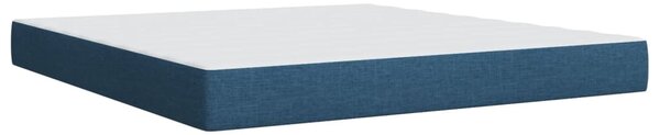 Box spring postel s matrací modrá 180x200 cm textil 3285973