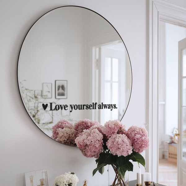 Samolepka na zrcadlo S36 – Love yourself always