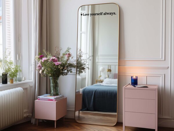 Samolepka na zrcadlo S36 – Love yourself always