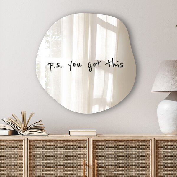 Samolepka na zrcadlo S34 – P.S. you got this ,4
