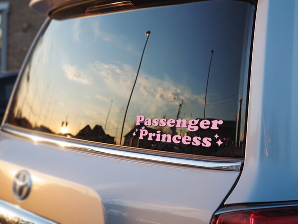 Samolepka na zrcadlo S40 – Passenger princess