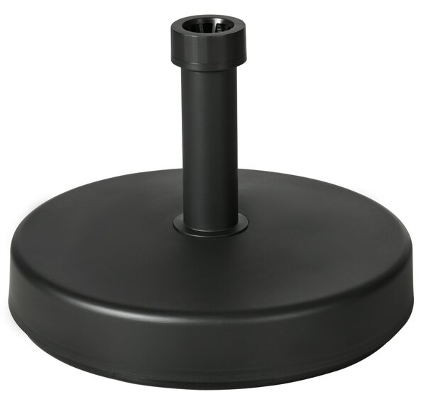 Základna slunečníku Outsunny v PP plastu, max. 18 kg, Ø45x33 cm, černá | Aosom