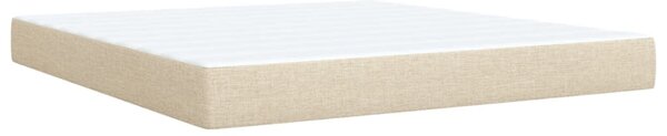 Box spring postel s matrací krémová 180x200 cm textil 3290565