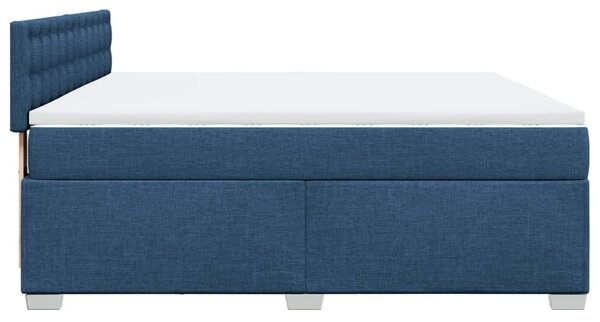 Box spring postel s matrací modrá 180x200 cm textil 3285987