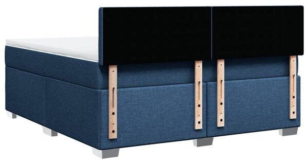 Box spring postel s matrací modrá 180x200 cm textil 3285987