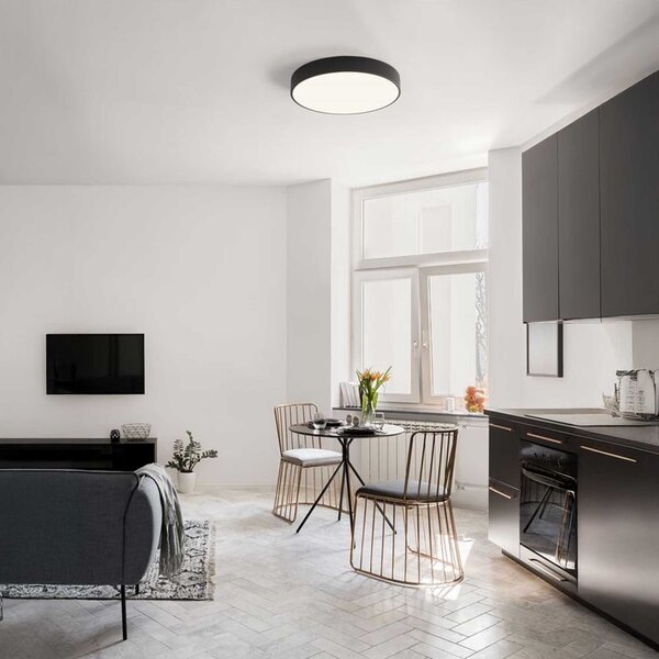 Nova Luce Hadon LED stropní kruhové svítidlo Ø500mmČerná