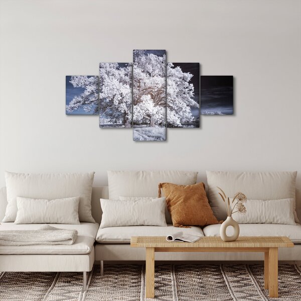 Obraz - Sněhobílý strom (125x70 cm)