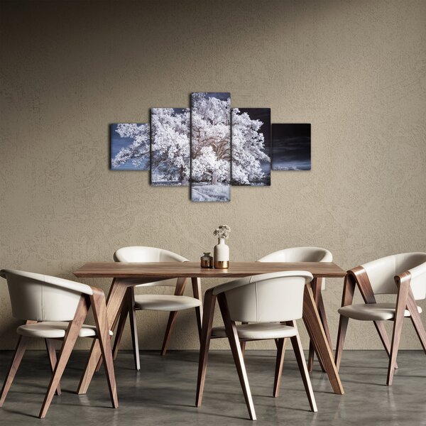 Obraz - Sněhobílý strom (125x70 cm)