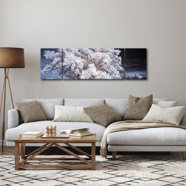 Obraz - Sněhobílý strom (170x50 cm)