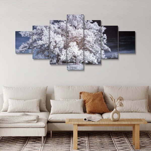 Obraz - Sněhobílý strom (210x100 cm)