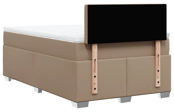 Box spring postel s matrací cappuccino 120x190 cm umělá kůže 3286115