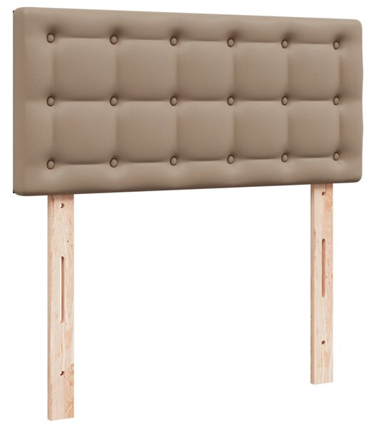 Box spring postel s matrací cappuccino 120x190 cm umělá kůže 3286115