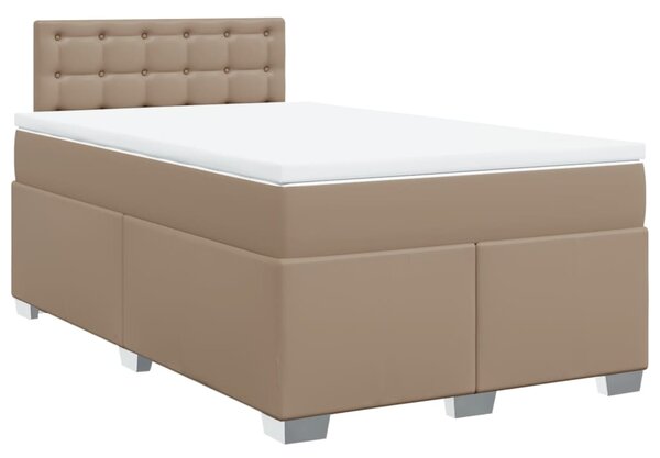 Box spring postel s matrací cappuccino 120x190 cm umělá kůže 3286115