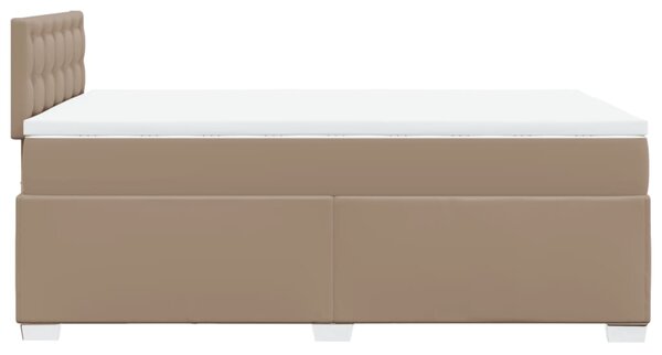 Box spring postel s matrací cappuccino 120x190 cm umělá kůže 3286115