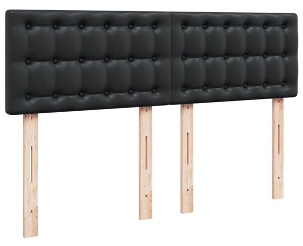 Box spring postel s matrací černá 140 x 190 cm umělá kůže 3286120