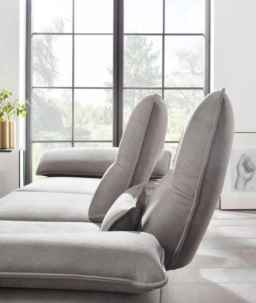 ROHOVÁ SEDAČKA, textil, šedá Chilliano - Sedací soupravy