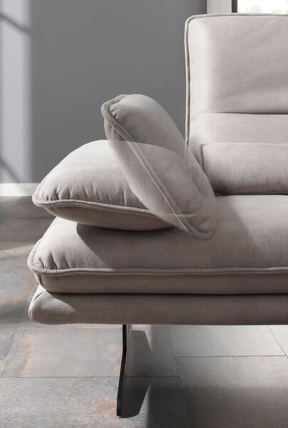 ROHOVÁ SEDAČKA, textil, šedá Chilliano - Sedací soupravy