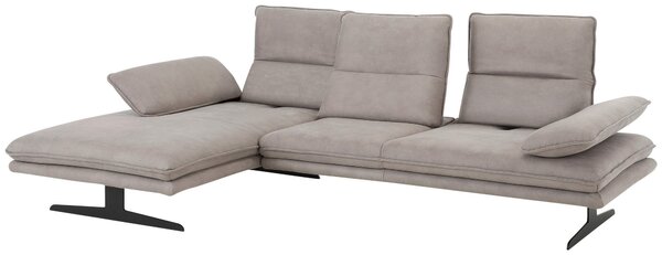ROHOVÁ SEDAČKA, textil, šedá Chilliano - Sedací soupravy