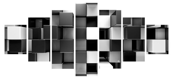 Obraz - Kostky (210x100 cm)