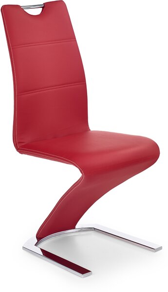 Kovová židle K188, červená