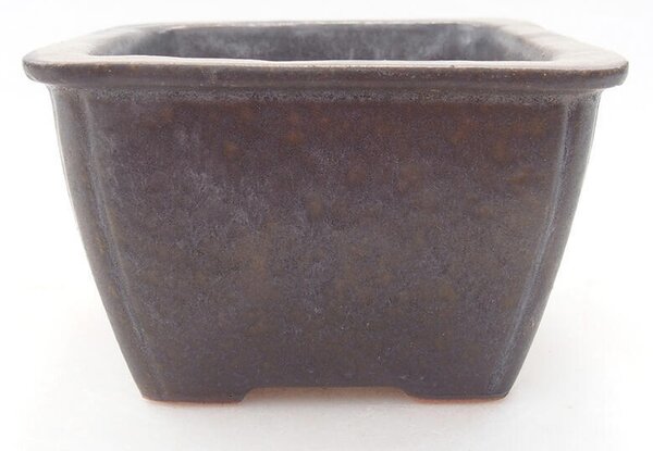 E-bonsai Keramická bonsai miska 8,5 x 8,5 x 5,5 cm kovová