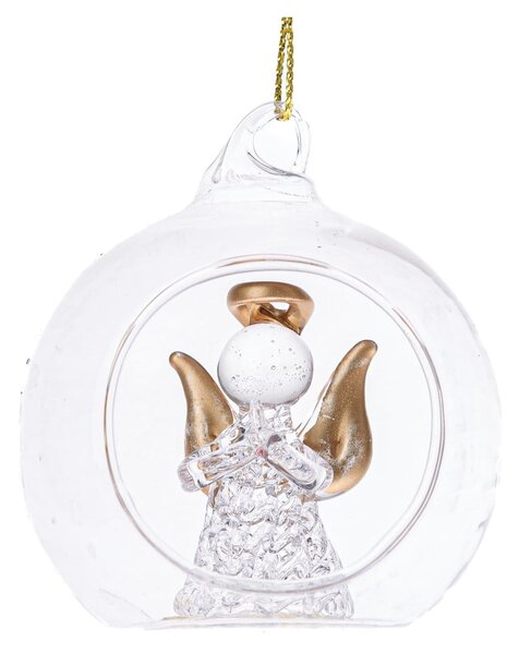 Skleněná vánoční koule ø 6 cm Angel – Dakls
