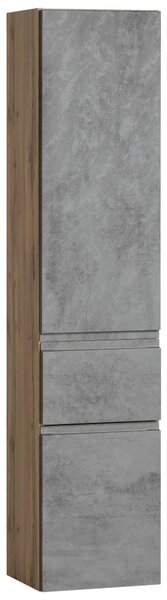 VYSOKÁ SKŘÍŇ, dub wotan, 40/180/35 cm Held - Koupelnové skříňky vysoké, Online Only