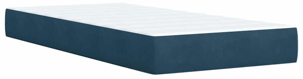 Box spring postel s matrací tmavě modrá 80 x 200 cm samet 3286178