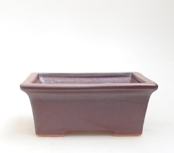 E-bonsai Keramická bonsai miska 11,5 x 9 x 5 cm hnědá