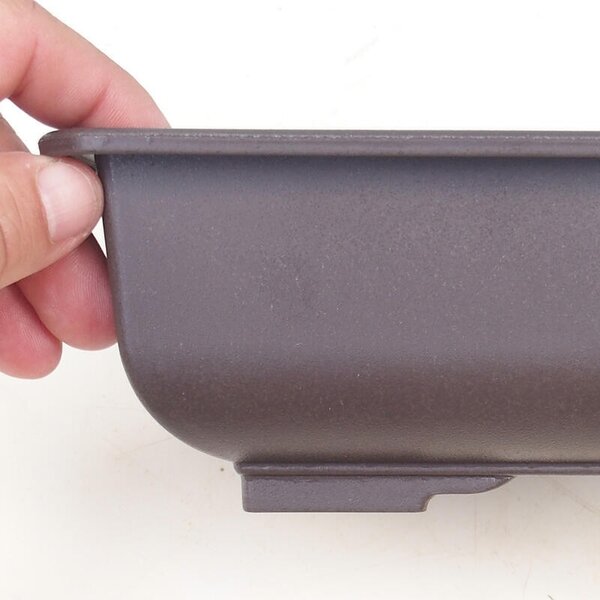 E-bonsai Bonsai miska plast MP-2vacl Hnědá - 21,5 x 15,5 x 7,5 cm
