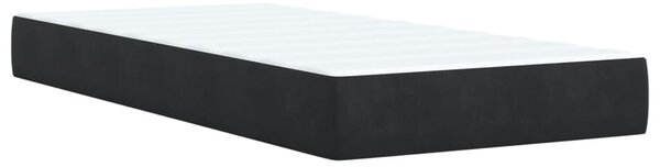 Box spring postel s matrací černá 80 x 200 cm samet 3290770
