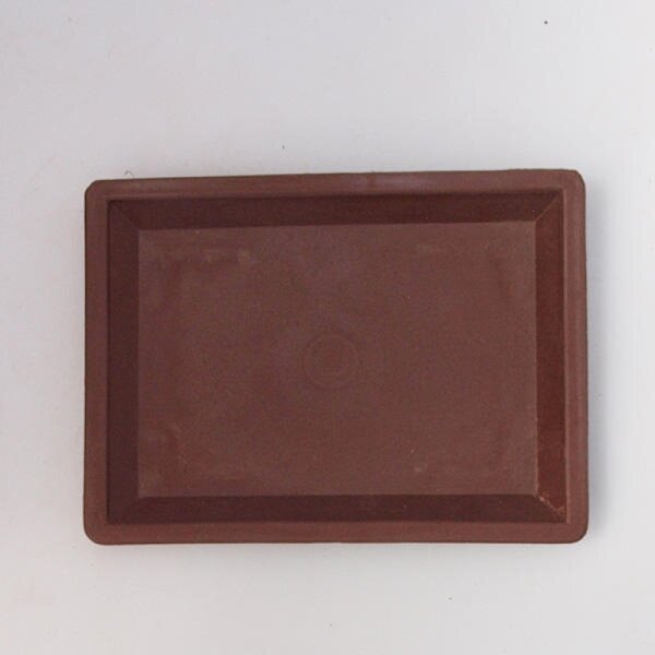 E-bonsai Bonsai podmiska plast PP-1 - 15 x 11 x 1,8 cm hnědá