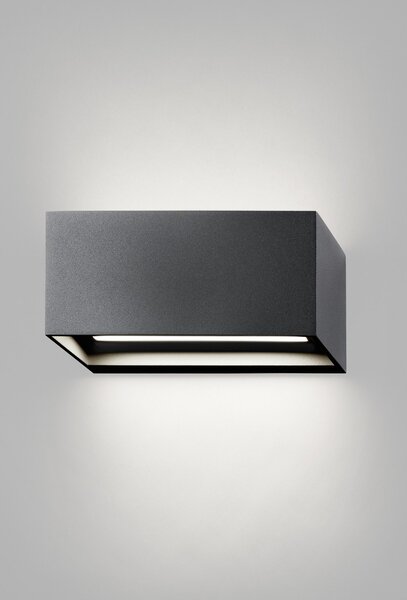 Nástěnná Svítidla LIGHT-POINT, Linea W1, stmívatelné, Černá, Obývací pokoj, Hliník, Design