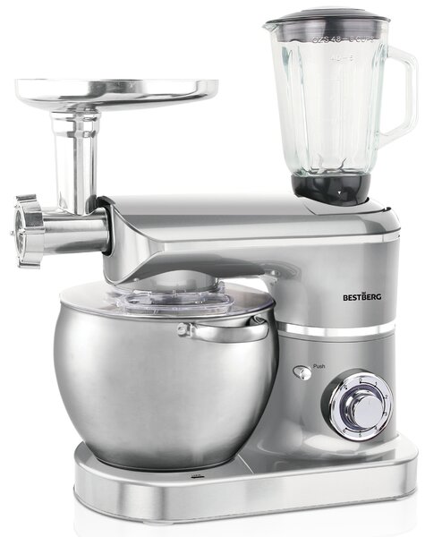 Multifunkční kuchyňský robot BestBerg BBR-2300S / 2300 W / 8,5 l / 6 rychlostí