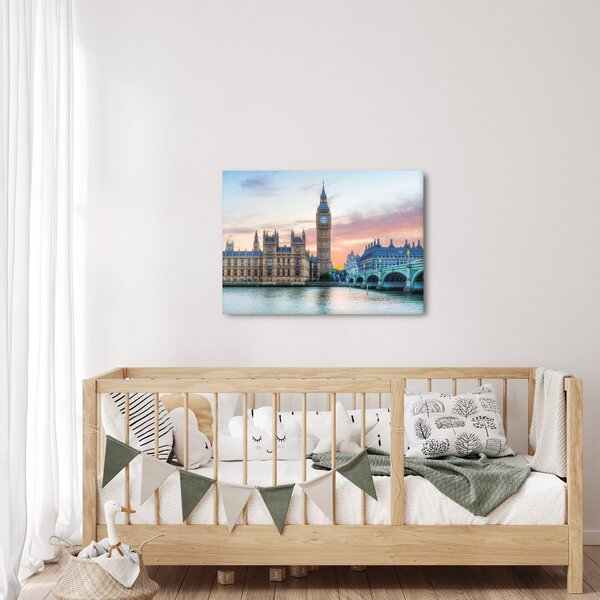 Obraz - Londýn v pastelových barvách (70x50 cm)
