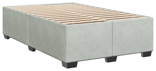 Box spring postel s matrací světle šedá 120 x 200 cm samet 3286282